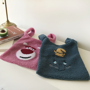 Chất lượng cao cô gái trẻ Vai Tote túi dễ thương động vật phong cách hoạt hình với thêu trang trí sang trọng len bông lót - Product Image 4