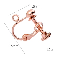 Accessoires de fabrication de bijoux DIY de haute qualité : attaches boucles d'oreilles à clip en cuivre, or et argent