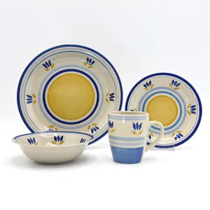 16pcs Christmas Handpainted Dinnerware Sets Wholesale Dinnerware Sets Dinner Set With Deer Design