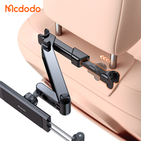 Support de tablette universel Mcdodo 432 en aluminium pour appuie-tête de siège arrière de voiture, compatible avec différentes tailles d'iPads