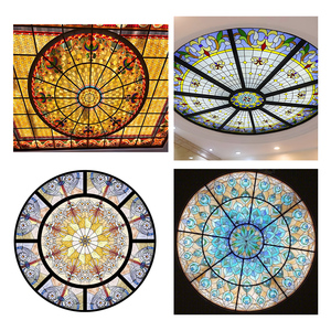 教会用ステンドグラスシート販売中 カラフルな説教壇用アクリル教会用着色ガラス ドア用 高品質 - Product Image 4