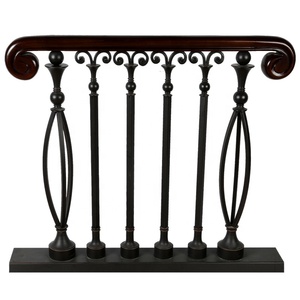 Ngoài Trời Wrought Sắt Ban Công Kim Loại <span class=keywords><strong>Terrace</strong></span> Lan Can Thiết Kế Hiện Đại Lan Can Cầu Thang Lan Can - Product Image 4