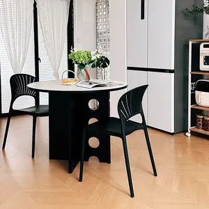 Yenilikçi tasarım açık masalar tırnak barı masa dekoratif mobilya küçük yuvarlak yemek masası