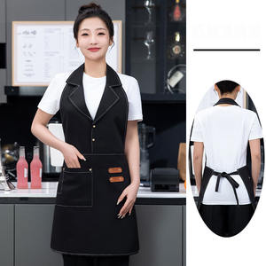 Grembiule Impermeabile per Ristorante, Set per Pulizie Quotidiane, Sarong per Reception Hotel, Camicia da Chef per Bar e Negozi, Uniforme da Cucina per Caffetteria, Grembiule da Cuoco - Product Image 5