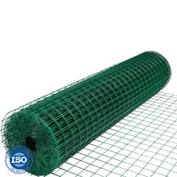Malla de Alambre Soldada Recubierta de PVC Verde Anti-Pájaros en Rollo para Protección de Hangares de Aeropuertos y Cercas de Bioseguridad para Granjas Avícolas