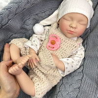 Poupée Reborn en Silicone Ultra Réaliste de 20 Pouces avec Texture de Peau, Faite à la Main, Bébé Nouveau-né Réaliste pour Collection ou Cadeau de Fêtes