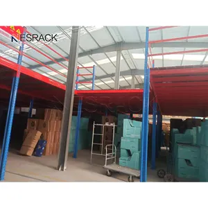 Sterke Laadcapaciteit Stalen Structuur Platform Mezzanine Vloer Rekken Plank Rek Planken Voor Magazijn Kantoor