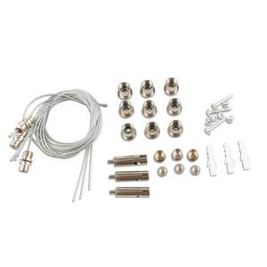 Kit di montaggio a parete per pannelli LED 300x1200 e 600x1200 - include supporto regolabile e accessori, ideale per l'installazione in uffici - Product Image 1