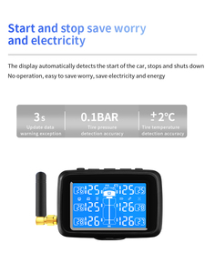 Système de surveillance de la pression des pneus sans fil CAREUD TPMS, moniteur de température pour camping-car, caravane, capteur interne et externe - Product Image 3