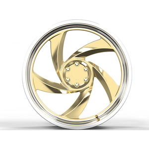 Rines de Aleación Forjados de Lujo Personalizados de 2 y 3 Piezas, <span class=keywords><strong>24</strong></span> y 26 Pulgadas, Color Dorado, para Camioneta Chevy C10, Cutlass, Impala, <span class=keywords><strong>Monte</strong></span> <span class=keywords><strong>Carlo</strong></span> - Product Image 4