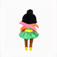 Poupée en peluche personnalisée Afro-américaine, jouet en peluche doux, poupée noire pour câliner, cadeau pour bébés et enfants, fabricant OEM ODM