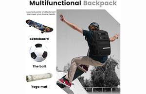 Sac à dos de skateboard personnalisé de grande capacité pour l'extérieur, avec port de charge USB, pour le sport et les voyages - Product Image 2