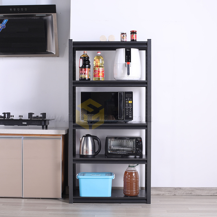 3 metal indoor shelves