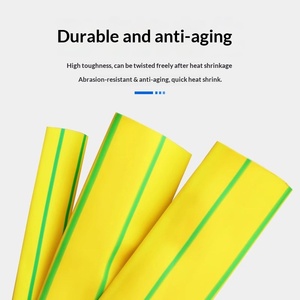 Geelgroene dubbele kleur krimpkous aardingsdraadbuis 4MM - Product Image 3