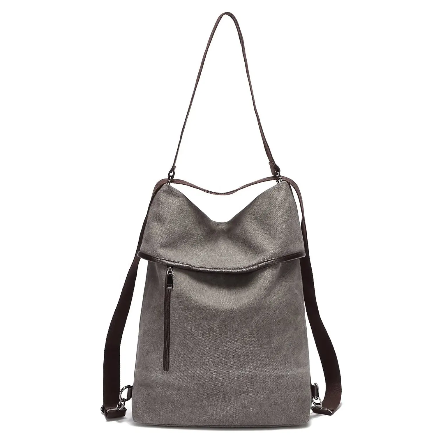 Custom Canvas Handbag Vintage Backpack Shoulder Tote Bag Rucksack For Ladies Women Men Work School Travel Casual Daily Shopping