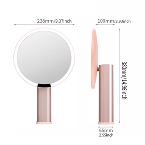 <span class=keywords><strong>Miroir</strong></span> de maquillage intelligent à 3 couleurs de lumière avec éclairage LED - <span class=keywords><strong>Miroir</strong></span> de maquillage de bureau lumineux luxueux - Product Image 3