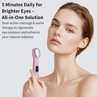 Masseur oculaire chauffant vibrant rechargeable OEM personnalisé pour réduire les cernes, les poches et les rides