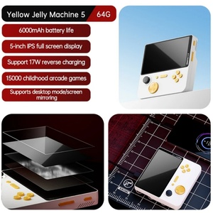 Consola de Videojuegos Retro E5, Batería Externa de 6000 mAh, Consola de Juegos Portátil de 5 Pulgadas con Pantalla IPS, 22 W, Consolas de Juegos Clásicas Arcade - Product Image 5