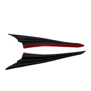 Ailerons de pare-chocs avant de voiture en ABS noir pour Cadillac SGM, kit de spoiler décoratif extérieur avec installation par ruban adhésif 3M - Product Image 2