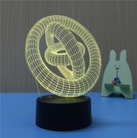 Luces nocturnas de lujo, lámpara de pared de Interior para luz LED nocturna, lámparas de mesa decorativas acrílicas para niños, decoración del hogar, luz nocturna
