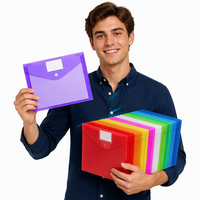 Organisateur de poche, pochette pour documents, sac à dossiers extensible, enveloppes en matériau PP, classeurs à anneaux, classeur à 11 anneaux, modèle YH-077