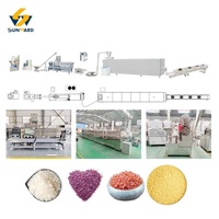 Équipement de transformation alimentaire pour riz artificiel extrudé nutritif en acier inoxydable à base de riz végétal, à vendre
