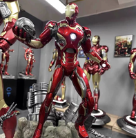 Escultura de Personaje de Marvel 1:4, Adorno Grande Luminoso de Iron Man, Decoración para Cibercafé o Cine