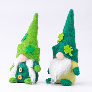 Bambola di peluche senza volto per la decorazione di gnomi di san valentino ornamenti per la casa della fattoria fatti a mano per la decorazione del giorno di san patrizio - Product Image 2