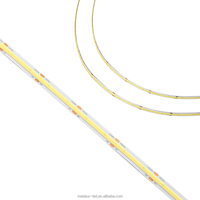 Tira de LED COB de Cobre Flexible para Bricolaje, CRI90, 10 mm de Ancho, Bajo Calor, Larga Vida Útil, USB, IP33, Regulable, para Jardín, Escaleras, Cocina