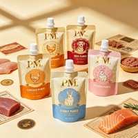 Sachet Doypack Personnalisé Imprimé pour Friandises pour Animaux, Emballage en Plastique Stratifié Anti-humidité pour Aliments pour Animaux
