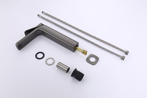 YEKALON-grifo mezclador moderno para baño, Grifería de lavabo alto, color negro, FT-6802, gran oferta - Product Image 6