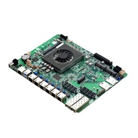 Motherboard Firewall Pfsense Appliance Server 1u dengan 6 Port Ethernet Kecepatan Tinggi Mini Racks Mainboard dengan 2 Antarmuka Fiber