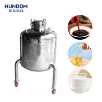 Prix usine en acier inoxydable liquide réservoir de stockage d'eau sanitaire lait miel boissons réservoir de maintien avec roues