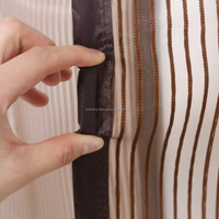 Moustiquaires magnétiques en polyester de haute qualité, design moderne, rideaux de porte pliants anti-moustiques pour hôtels, prix de gros