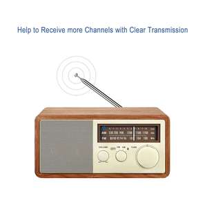 Antenne radio FM AM télescopique de 75 cm pour système stéréo domestique avec connecteur de type F et adaptateurs multiples pour système stéréo domestique et récepteur AV - Product Image 3