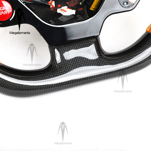 Volante Personalizado de Fibra de Carbono y PU para <span class=keywords><strong>Ferrari</strong></span> 458 488 599 California <span class=keywords><strong>F430</strong></span> F12 GTC4LUSSO Convertible - Product Image 4