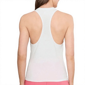 Men's <b>White</b> Sleeveless <b>Tank</b> <b>Top</b> Crew Neck Solid Breathable Knitted 100% Cotton 275 GSM Sporty Casual Wear - Product Image 3