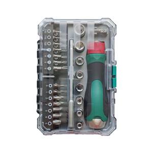 New Multi Functional <b>Ratchet</b> <b>Screwdriver</b> Tool Set 39 Piece Crv Bits 1 4 In Socket Home Use Hand Powered China Made - Product Image 4