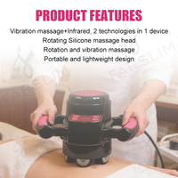Masseur anti-cellulite infrarouge portatif à rotation 360 degrés, machine de massage musculaire à rouleaux sous vide