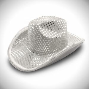 Sombrero de <span class=keywords><strong>Vaquero</strong></span> Brillante con Lentejuelas LED SOLPOP, con Ala Enrollable, para Discoteca, Espacio, <span class=keywords><strong>Vaquero</strong></span>, para Mujeres y Hombres, Despedida de Soltera - Product Image 3