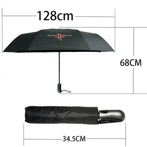 Giá rẻ thực hiện quảng cáo UV tùy chỉnh ô với logo in mưa chống UV có thể gập lại Paraguas parapluie 3 tự động gấp ô