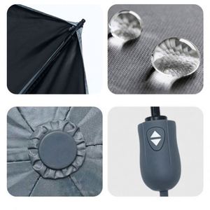 Parapluie pliant automatique portable de haute qualité, best-seller, vente en gros, avec logo, pour la pluie - Product Image 5