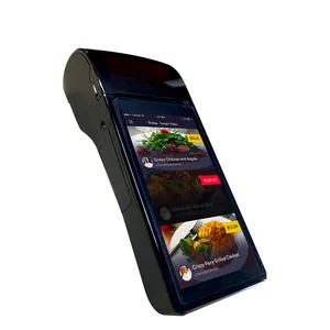 Cellulare touch screen del terminale pos 6000mAh batteria supporto di codice QR Scanner di codici a barre pos android sistemi