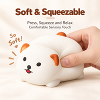 Jouet sensoriel anti-stress en forme de chiot mignon en blocs de construction, à presser, pour enfants de 5 à 7 ans, vente en gros