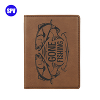 Journal en similicuir gravable pour entreprises, carnet vierge gravable au laser avec logo personnalisé