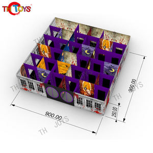 Maison hantée gonflable commerciale personnalisée nouveau labyrinthe gonflable commercial d'Halloween - Product Image 2