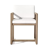 Ensemble de meubles de jardin en teck massif anti-corrosion, style minimaliste moderne, table et chaises pour jardin, hôtel, villa, cour