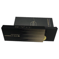 Matt Noir Magnétique Fermer Papier Carton Cosmétique Boîte De Papier De Stockage Palette De Maquillage Ombre À Paupières Boîte D'emballage pour Fille