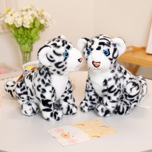 Jouets en peluche de vente chaude, série d'animaux sauvages-léopard des neiges, accepter la personnalisation, pour les enfants - Product Image 5