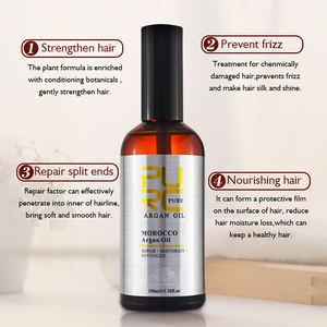 Olio di Argan 100% Puro, Miglior Olio di Argan per <span class=keywords><strong>Capelli</strong></span> Crespi, Secchi e Danneggiati, Prodotti all'Ingrosso di Alta Qualità - Product Image 3